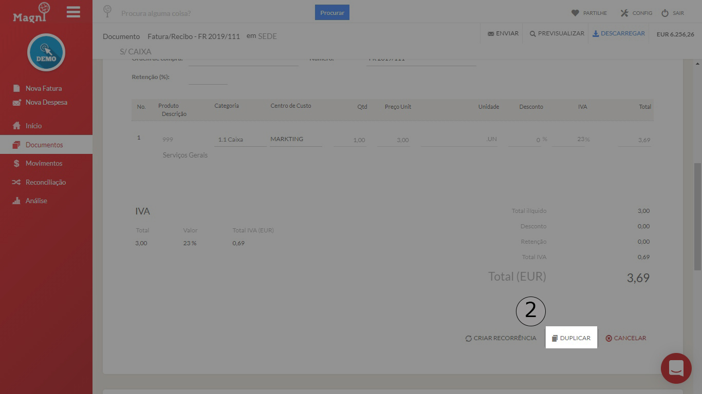 Como Cancelar Um Documento 1 - Passo 2
