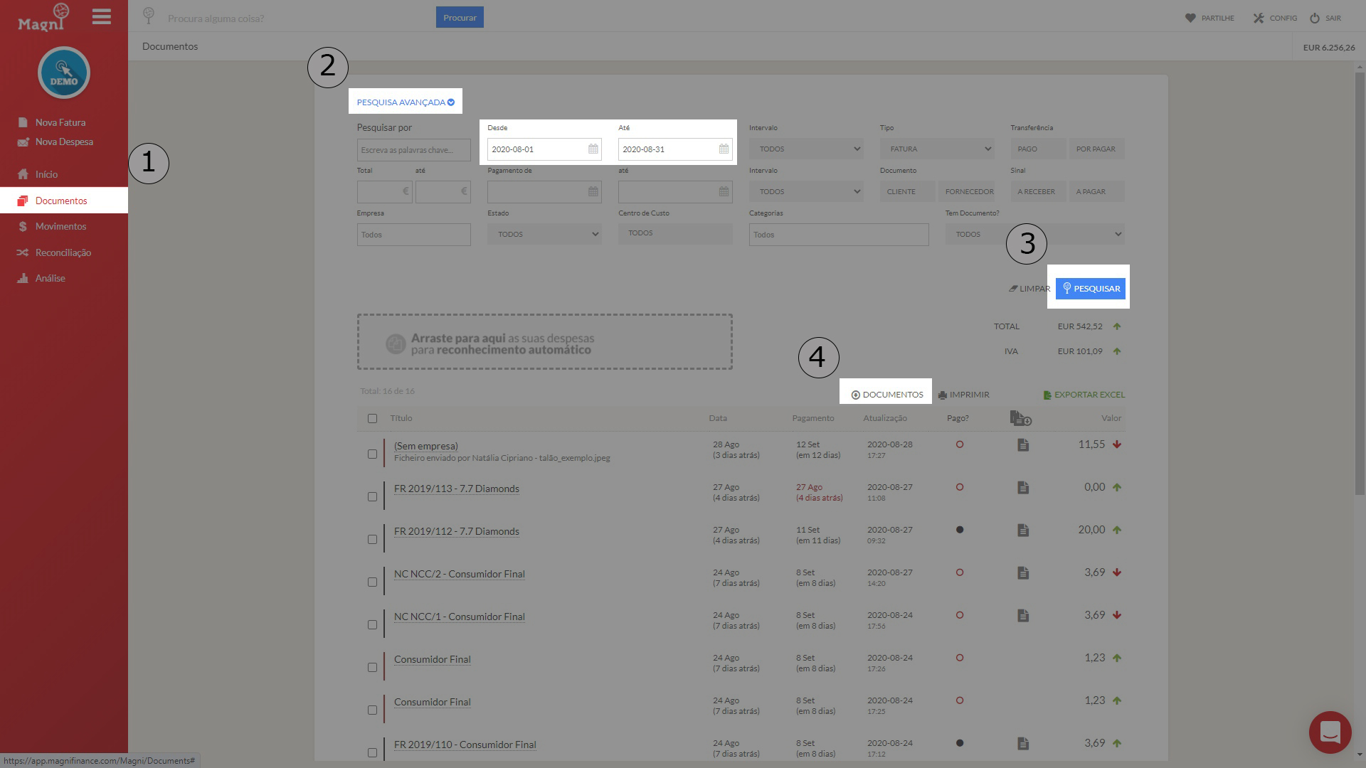 Como Enviar Documentos à Contabilidade - Passo 4